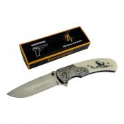 Browning Yarı Otomatik Katlanabilir Geyik Desenli Av Bıçağı
