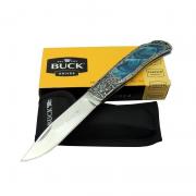 Buck BK-009 İşlemeli Sap Katlanır Av Bıçağı