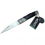 CRKT CR-144 Metal İşlemeli Ahşap Sap Av Çakısı