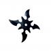 Siyah Çelik Ninja Yıldızı Seti - 3 lü Shuriken Takımı