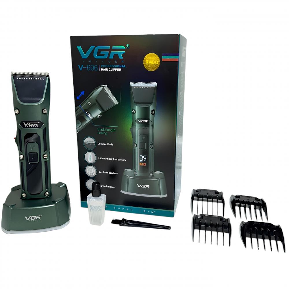 VGR V-696 Dijital Göstergeli Turbo Şarjlı Lüks Profesyonel Tıraş Makinesi